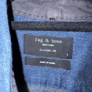 Rag & Bone - Denim Button-Up Shirt - S